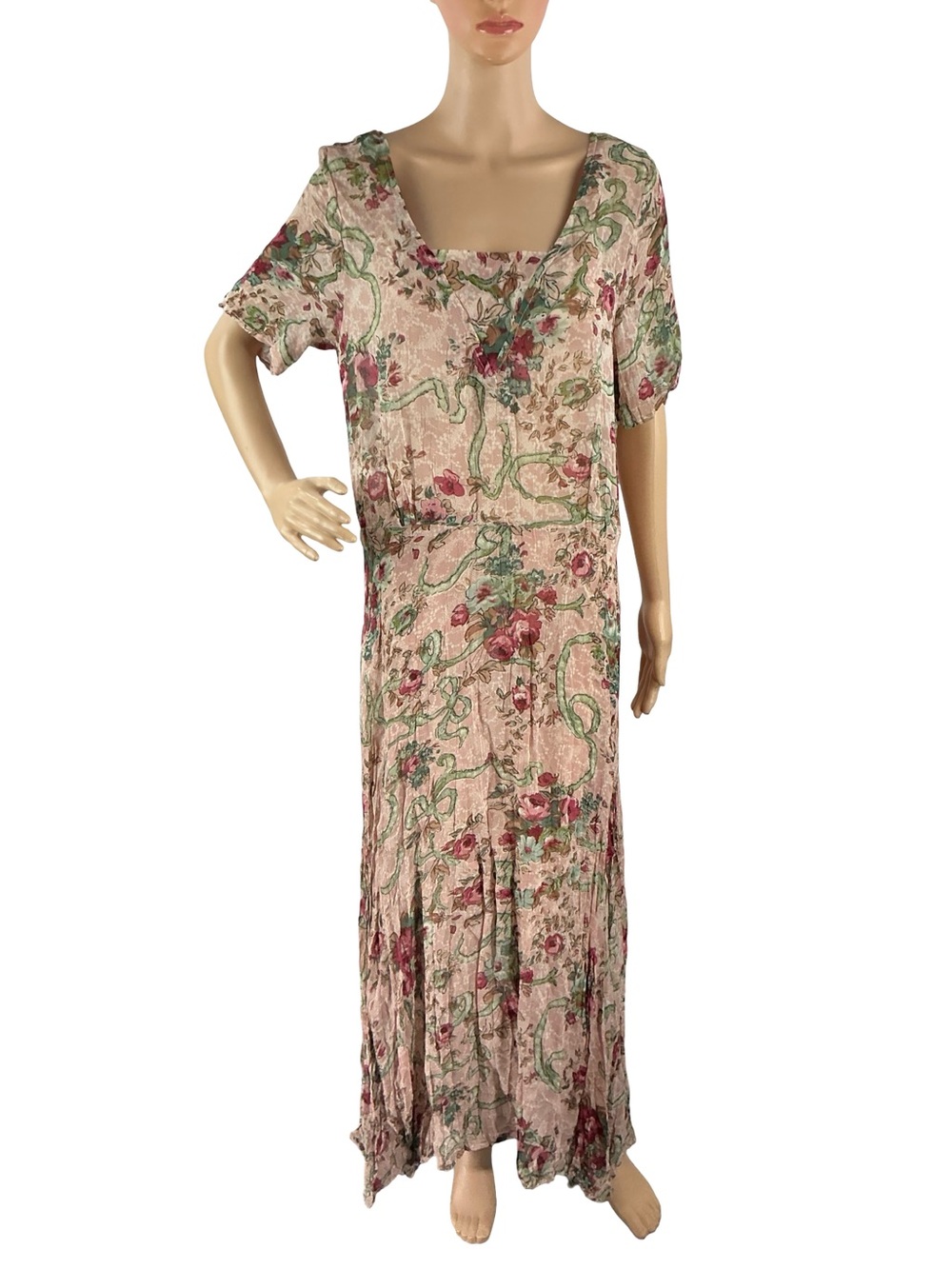 Alexander Brown Vintage Floral Maxi Dress Pink Size One Size Fairycore Whimsy